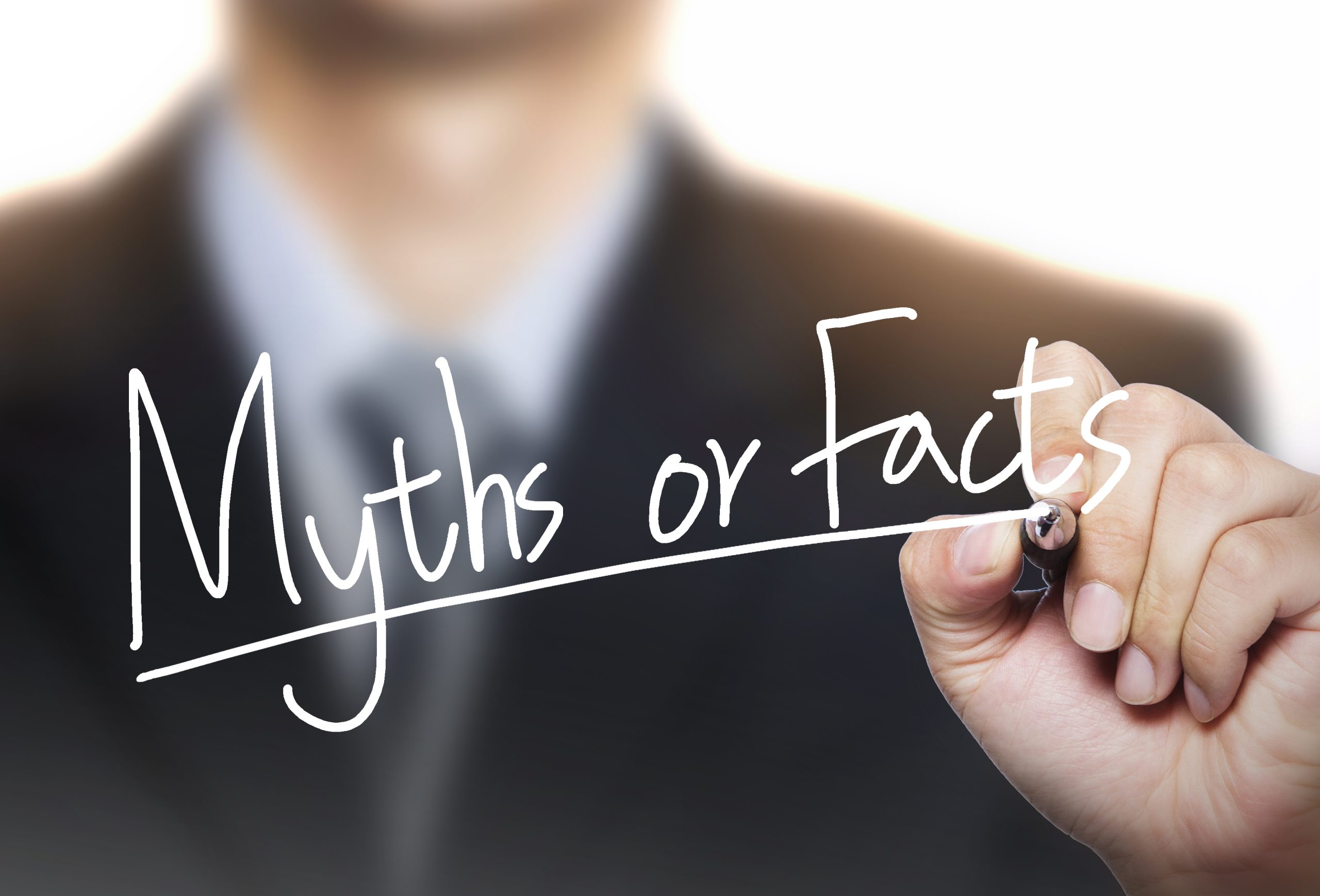 myth fact written by hand